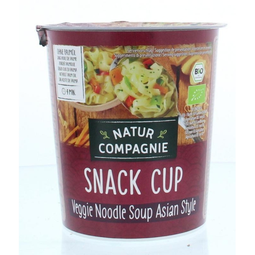Natur Compagnie Snack Cup Veggie Noodle Soep Biologisch