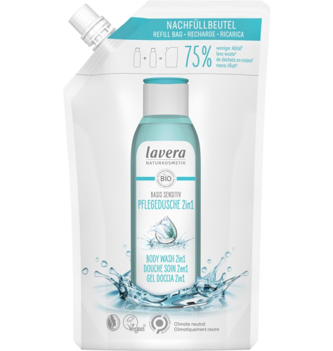 Lavera Refill Bag Basis Sensitiv Body Wash 2 in1 Biologisch