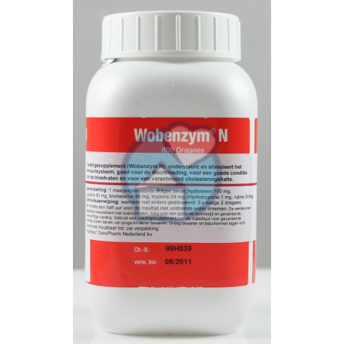 Mucos Wobenzym N 800 dragees