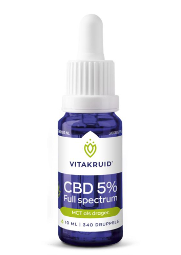 Vitakruid CBD Olie 5% Full Spectrum  10 Ml