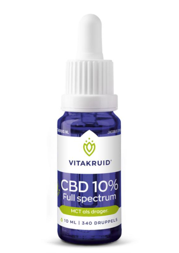 10 Ml Vitakruid CBD Olie 10% Full Spectrum