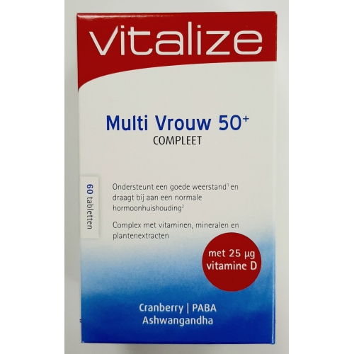 60 tabletten Vitalize Multi Vrouw 50+ Compleet