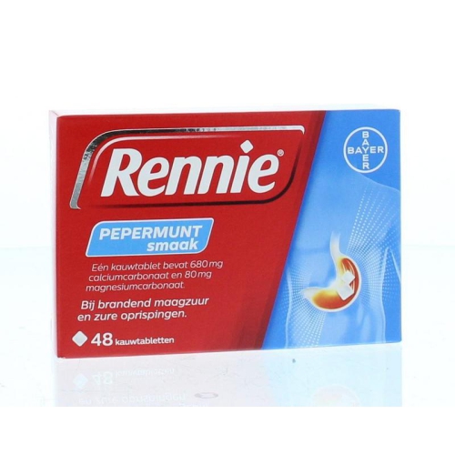 Rennie Rennie Pepermuntsmaak 48 tablets