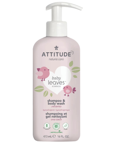 Attitude Baby Leaves 2-in-1 Shampoo & Body Wash Parfumvrij