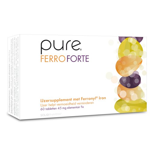 60 tabletten Solidpharma Pure Ferro Forte