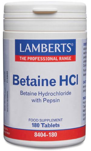 Lamberts Betaïne HCl-Pepsine 180 tablets