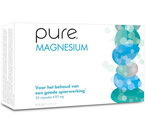 30 Kapseln Solidpharma Pure Magnesium 450 mg