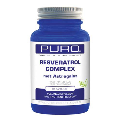 30 capsules Puro Food Supplements Resveratrol Complex met Astragalus