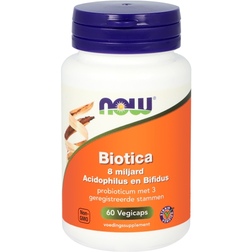 60 Kapseln NOW Biotica 8 Miljard Acidophilus en Bifidus