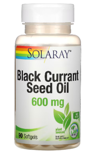 90 Softgels Solaray Black Currant Seed Oil