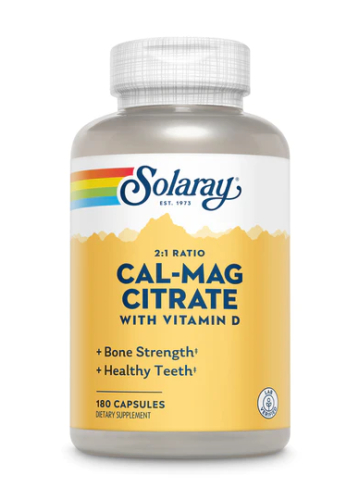 180 Kapseln Solaray Cal-Mag Citrate 2:1 Ratio with Vitamin D3