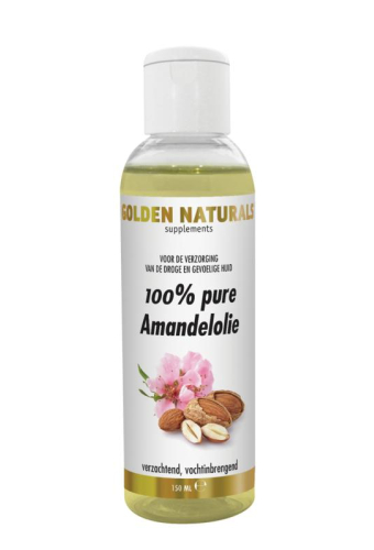 150 Ml Golden Naturals Amandelolie 100% Puur