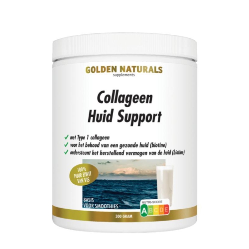 300 Gramm Golden Naturals Collageen Huid Support (Vis)