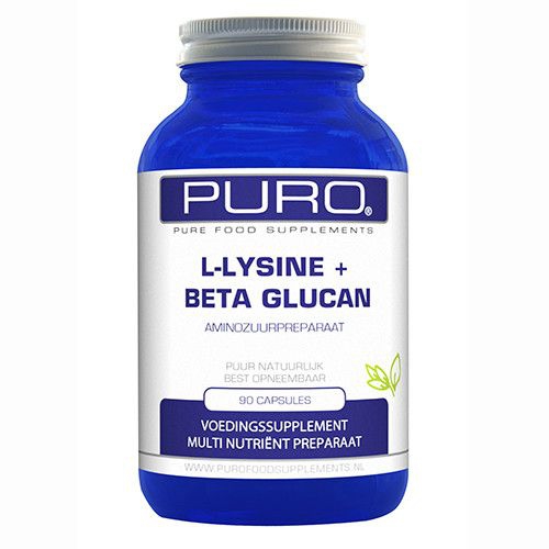 Puro Food Supplements L-Lysine met Bèta Glucan 90 capsules