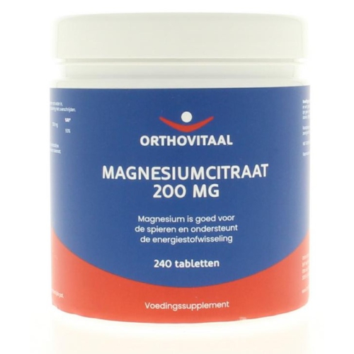 240 tabletten Orthovitaal Magnesiumcitraat 200 mg