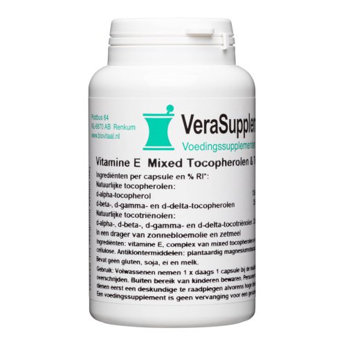 VeraSupplements Vitamine E Mixed Tocopherolen & Tocotriënolen 200 IE 100 capsules