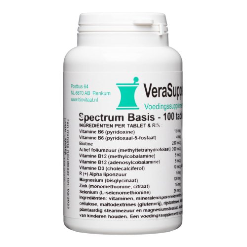 100 tabletten VeraSupplements Spectrum Basis