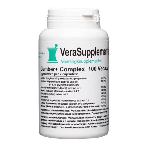 100 capsules VeraSupplements Gember+ Complex