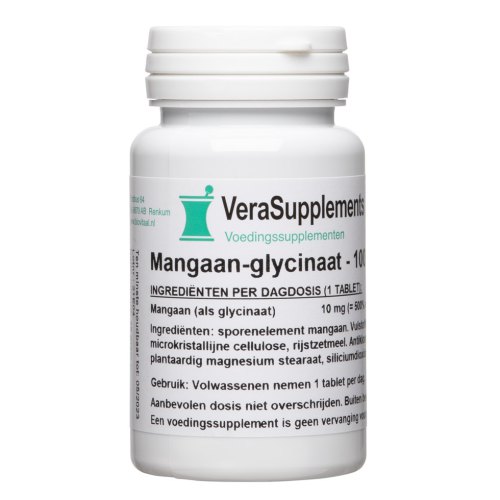 100 tabletten VeraSupplements Mangaan-Glycinaat
