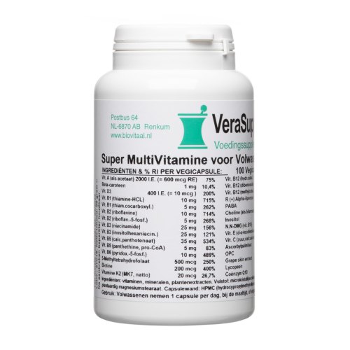 VeraSupplements Super MultiVitamine voor Volwassenen
