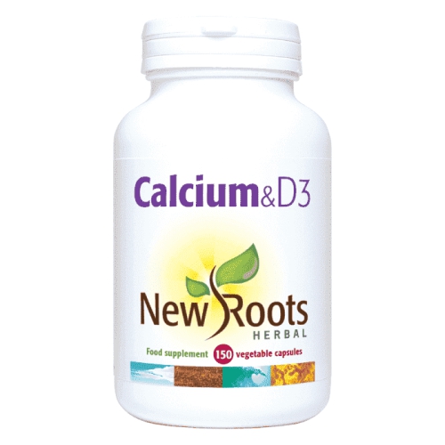 150 vegetarische capsules New Roots Herbal Calcium & D3