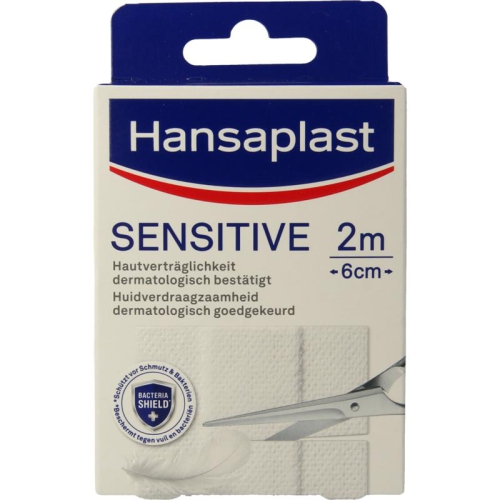 Hansaplast Sensitive Pleisters 2m x 6cm 1 Stücke