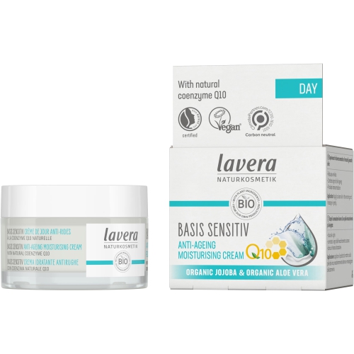 50 ml Lavera Basis Sensitiv Anti-Aging Moisturizing Cream with Q10 Biologisch