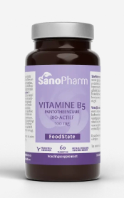 60 Tabletten SanoPharm Vitamine B5 Pantotheenzuur 100mg