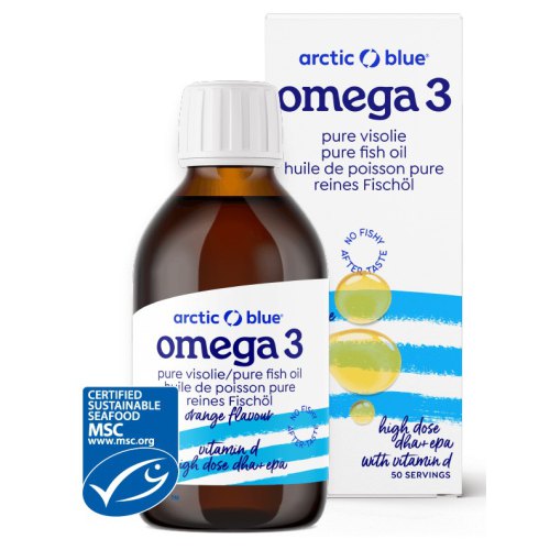 Arctic Blue Omega 3 Pure Visolie Orange Flavour 150 Ml