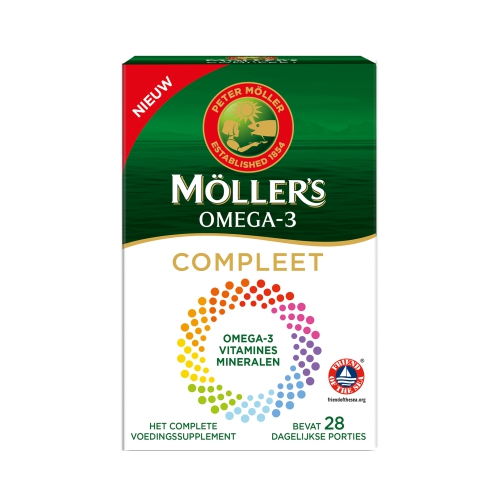 Omega3 Compleet Duo Mollers 28 + 28 capsules + tabletten kopen
