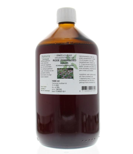 1000 ml De Cruydhof Natura Sanat Echinacea Purpurea hrb - Rode Zonnehoed Tinctuur