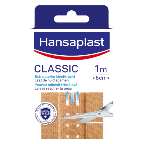 Hansaplast Classic 1 meter x 6 cm Pleister 1 Packung