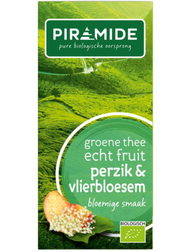 Piramide Groene Thee Perzik Vlierbloesem Biologisch 20 Tüte