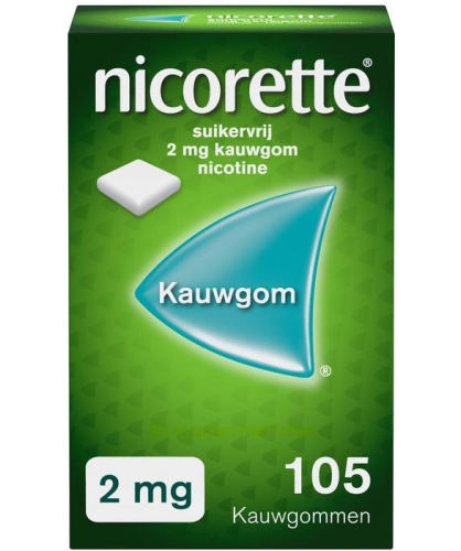 Nicorette Kauwgom Nicotine 2 mg 105 Stücke