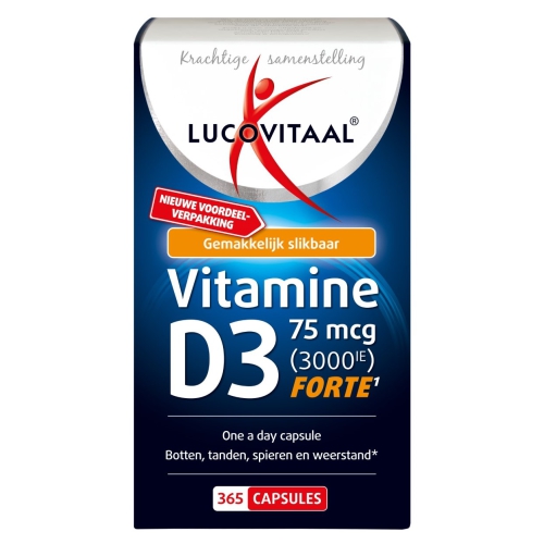 365 Kapseln Lucovitaal Vitamine D3 75 mcg Forte