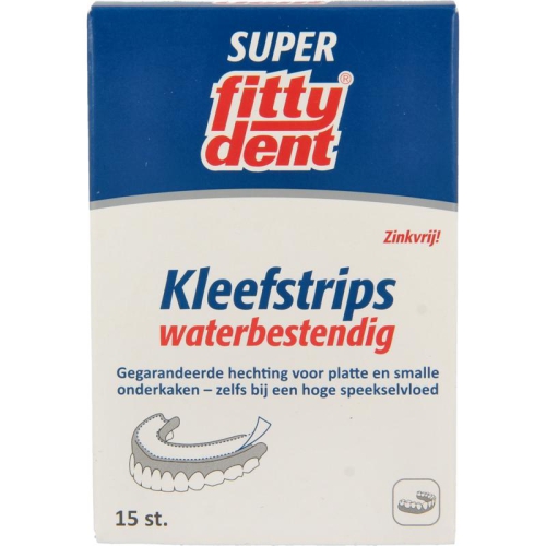 Fittydent Super Kleefstrips Waterbestendig 15 Stücke