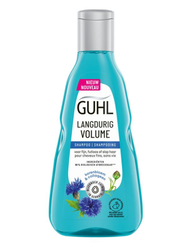 Guhl Shampoo Langdurig Volume Korenbloem & Collageen
