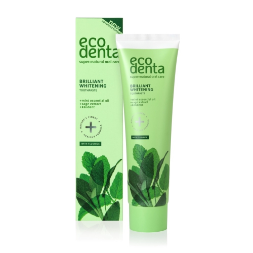 100 ml Ecodenta Tandpasta Whitening met Muntolie en Salie extract
