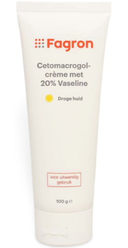 Fagron Cetomacrogol Creme met 20% Vaseline 100 Gramm