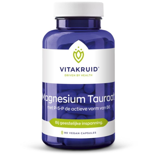 90 Vegetarische Kapseln Vitakruid Magnesium Tauraat met P-5-P