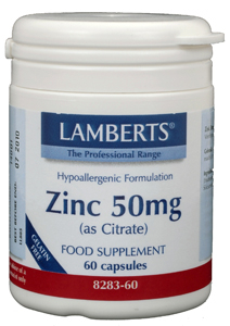 Lamberts Zink Citraat 50mg 60 capsules