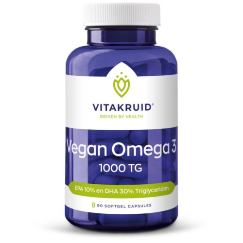 90 Softgels Vitakruid Vegan Omega-3 1000 TG