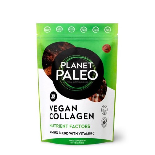 255 gram Planet Paleo Vegan Collagen Nutrient Factors Chocolate