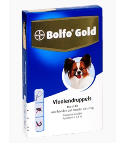 Bolfo Gold Druppels Hond 40 2 x 0,4 ml