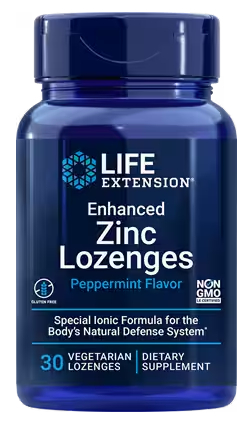 30 Lutschtabletten Life Extension Enhanced Zinc Lozenges Pepermuntsmaak