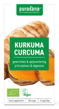 120 Kapseln Purasana Kurkuma - Curcuma Biologisch