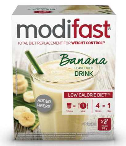 8 Sachets Modifast Intensive Weight Loss Milkshake Banaan