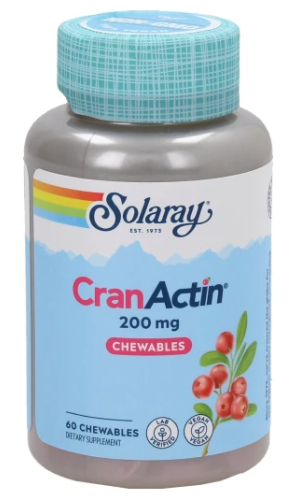 60 Kautabletten Solaray CranActin Chewable Cranberry