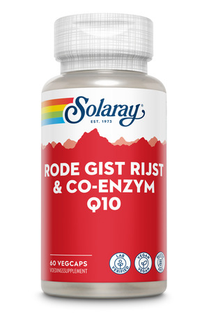 60 vegacaps Solaray NL Rode Gist Rijst & Co-enzym Q10