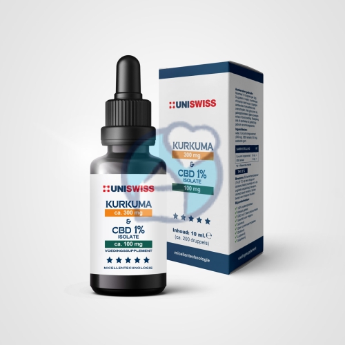 Uni Swiss Kurkuma & CBD 1% Isolate
